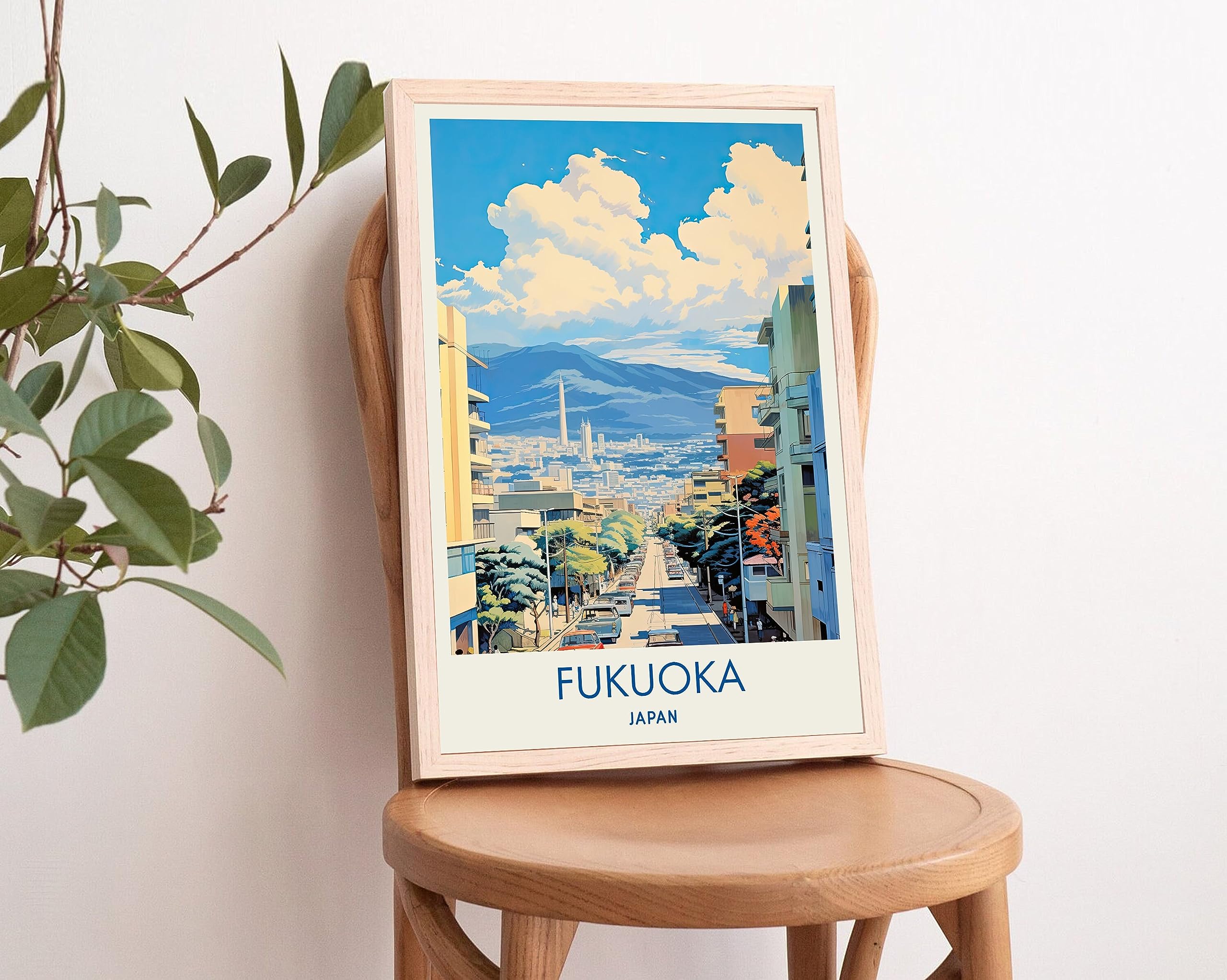 Amazon.com: Fukuoka Poster, Fukuoka Art, Japan Print, Fukuoka